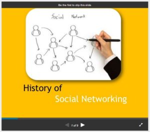 history of social networking